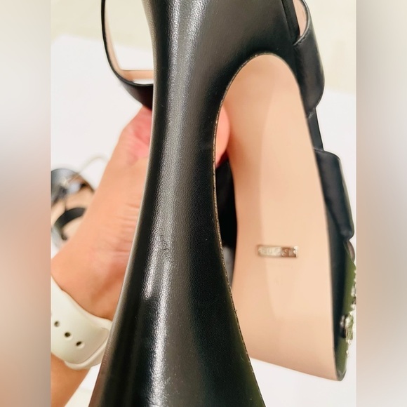 Gucci Black Leather Janaya Gg-studded open toe Platform Sandals EU 41 - Picture 15 of 15